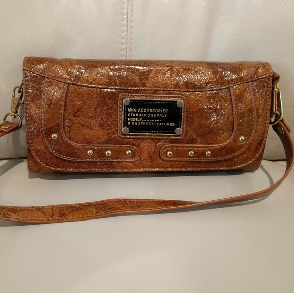 Mango cross-body bag/clutch, coffee brown - Picture 4 of 4